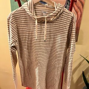 NWOT LLBean Cotton Waffle Knit Cowl Pullover
